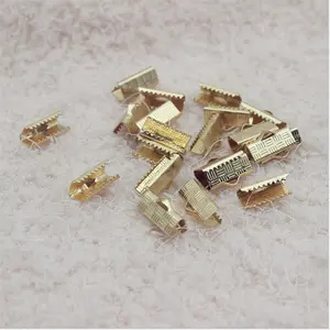 clasp ribbon crimp end stainless steel crimp clasp for leather code