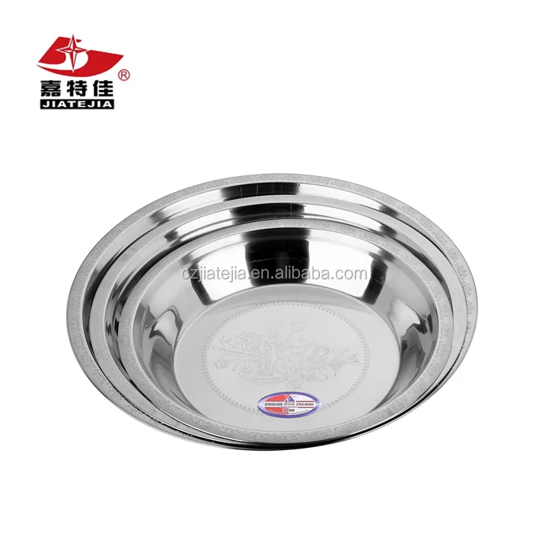 Hot sale in African market wholesale cheap chargers stainless steel mirror food tray