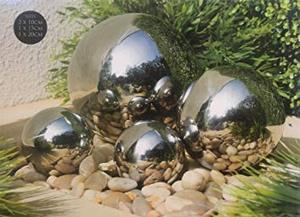 Fuente de Agua en <span class=keywords><strong>Cascada</strong></span> con Esfera Hueca de Acero Inoxidable para Decoración de Jardines y Plazas - Product Image 5
