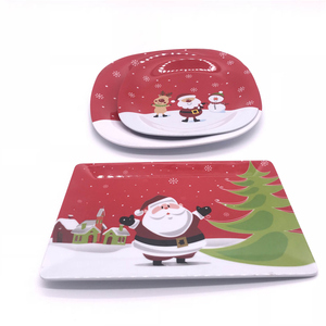 <span class=keywords><strong>Platos</strong></span> <span class=keywords><strong>de</strong></span> Navidad Reutilizables <span class=keywords><strong>de</strong></span> <span class=keywords><strong>Melamina</strong></span> con Diseño Bonito para Niños - Product Image 3
