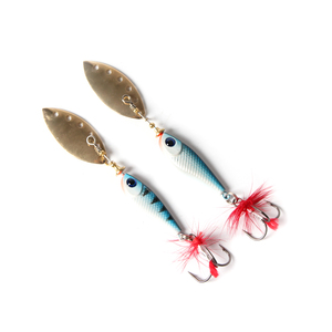 13g 17g 19g 22g di acqua salata piombo pesce esca lungo casting spinner bait lama piuma di coda - Product Image 3