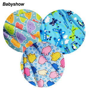 100% poliéster tela para elaboracion de pañal PUL tela con membrana de TPU, impermeable variedad de estampados - Product Image 1