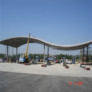 Fábrica de estructuras de acero de China, estructura de acero de armazón metálico con bola soldada para estación de peaje, construcción de marco espacial de acero - Product Image 1