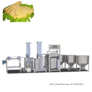 Japon ticari tofu makinesi makinesi tofu cilt üretim hattı