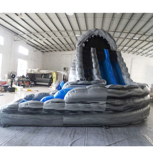 Đá cẩm thạch màu xám đường cong kép làn đường trượt nước bơm hơi để bán - Product Image 3