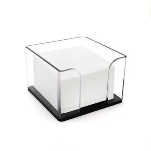Custom factory price Clear square acrylic napkin holder tissue box