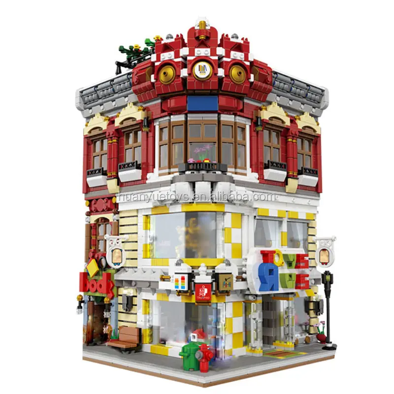 XingBao 01006 5491 개 정품 창조적 인 MOC 도시 시리즈 장난감 서점 세트 어린이 빌딩 블록 벽돌 장난감 모델