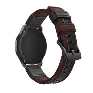 Bracelet de montre en tissu et toile à installation rapide de 22mm pour <span class=keywords><strong>Samsung</strong></span> <span class=keywords><strong>Gear</strong></span> S3 Classic Galaxy Watch Bracelet de montre <span class=keywords><strong>sport</strong></span> de 46mm - Product Image 3