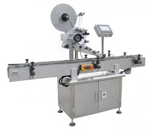 High speed automatic flat bottle surface labeling machine Bottle Labeling Machine with adhesive sticker labeler