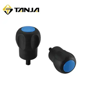 TANJA T35旋钮黑色带固定螺钉凸瓣旋钮炊具套装镀金旋钮和手柄