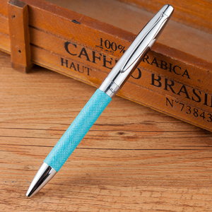 2024 logo personalizzato colorato rivestito in pelle brillante brillante in metallo bianco latte in pelle gel <span class=keywords><strong>penna</strong></span> a inchiostro - Product Image 6
