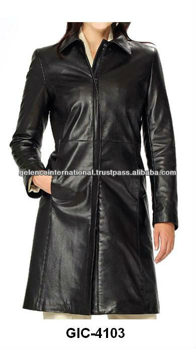 кожаное пальто