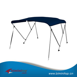 Bimini Bateau Top Couverture avec Support Arrière Pôle et de Démarrage de Stockage, couleur Gris, Pacifique Bleu - Product Image 6