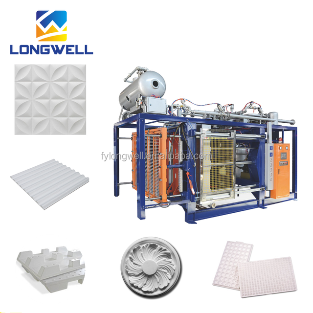 Longwell EPS Expandable Polystyrene Molding Cornice Making Fully Automatic PLC Pump Motor Vacuum Hydraulic System High