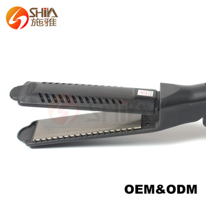 <span class=keywords><strong>Plancha</strong></span> de pelo de hierro plano de titanio <span class=keywords><strong>original</strong></span> profesional portátil negro top diez - Product Image 4