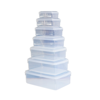 Contenants Alimentaires en plastique pour la préparation de repas et Serré Sécurité Couvercle Réutilisable Rectangulaire De Stockage Boîtes à Lunch