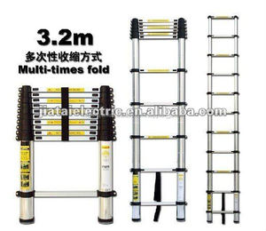 3.2m telescópico escalera <span class=keywords><strong>de</strong></span> <span class=keywords><strong>aluminio</strong></span> con 11 medidas - Product Image 1