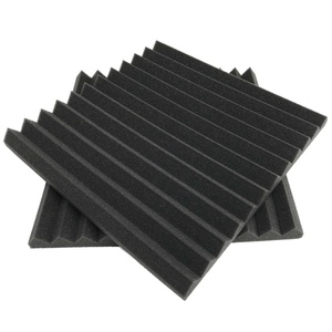Paneles Acústicos de Espuma de Carbón de 1"x 12"x 12" para Estudio, Paneles Acústicos en Forma de Cuña para Pared, Sala, KTV, <span class=keywords><strong>Cine</strong></span>, Absorción de Sonido Plana Tipo Caja de Huevos - Product Image 2
