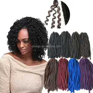 18 इंच 8 रंग 110 grams/pack 30 किस्में पूर्व मोड़ Crochet Braids नरम Dreadlocks के सिंथेटिक बाल एक्सटेंशन का स्वागत किया