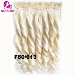 clip in hair extensions platinum blonde 130g 60cm clip in braided extensions hair curly full head clip in hair extension