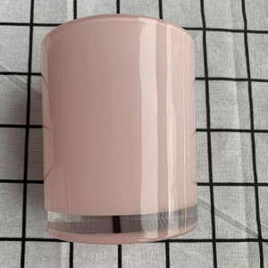 Vetro del commercio all'ingrosso di <span class=keywords><strong>rosa</strong></span> <span class=keywords><strong>candela</strong></span> vasi con coperchio per la <span class=keywords><strong>candela</strong></span> che fa - Product Image 5