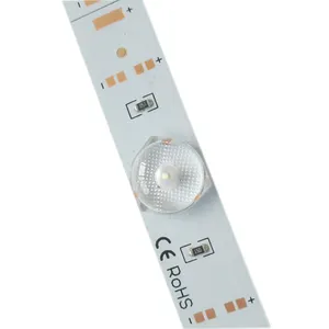 Lampu Strip Led Kaku 12V, dengan Refleksi Lensa Menyebarkan, 12Led Kisi Lampu Belakang 3030 LED Strip Kaku untuk Kotak Lampu