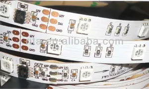 Tm1829 पट्टी, 5 m dc12v 30 leds/एम 10 sztuk tm1829 आईसी/मीटर (10 पिक्सल) डिजिटल पट्टी का नेतृत्व किया, गैर निविड़ अंधकार