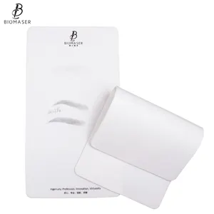 Biomaser Silicone Inkless Permanent Makeup Microblading Latex Eyebrow Makeup Skin Pad Sheet Blank Tattoo Practice Skin For Train