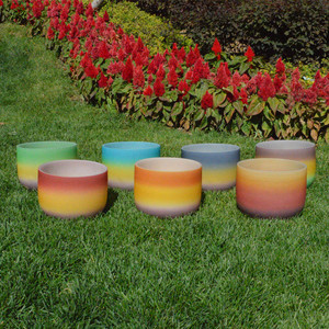 Bộ Bát Hát Cầu Vồng Pha Lê Mờ Phục Hồi Âm Thanh HF Với Vồ Và Nhẫn Miễn Phí - Product Image 6