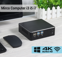 XCY Office Mini Pc Intel Core I5 5300u Mémoire pour ordinateur portable 8 go de RAM Ordinateur de bureau de jeu Ssd 240 go 300M WIFI