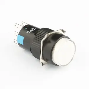 AD16 hot verkoop 16mm momentary verlichte 5v led drukknop