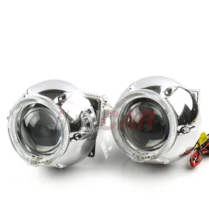 IPHCAR 3 inch Q5 Hid bi xenon Projector Lens met Led lichtgeleider Lijkwade Hid bi xenon Lens licht