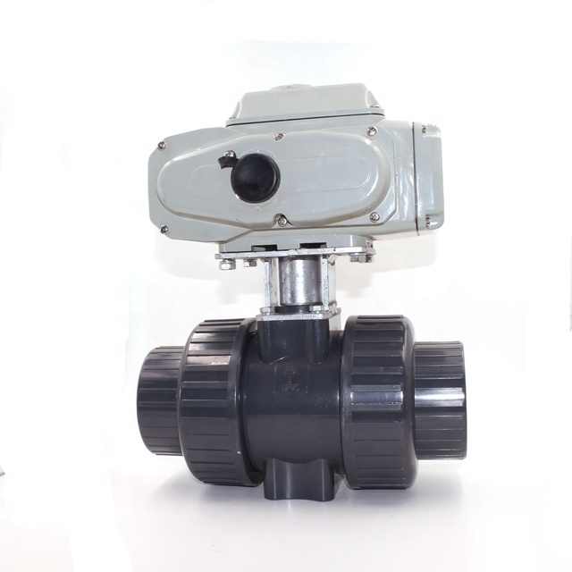 CTB Two Way Motorized Pvc Ball Valve With Electric Actuator 220V 380V 24V 12V
