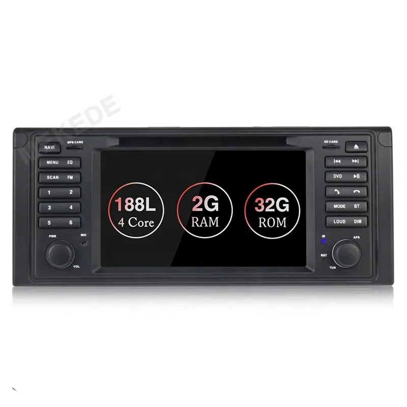Автомобильный DVD-плеер Mekede с GPS, аудио <span class=keywords><strong>радио</strong></span> для BMW 5 серии X5 E53 E39 M5 Android 9,1 четырехъядерный мультимедийный Головной блок 2 Гб ОЗУ 32 Гб ПЗУ