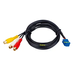 6-poliger Original-Video eingang Cinch-Anschluss adapter Funk kabel für Toyota a DVD-Player Auto kamera
