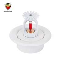 Rosette de sprinkleur d'incendie séparable en 2 pièces de couleur blanche
