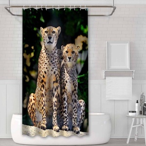 Cortina de Ducha con Estampado de Animales Personalizada al por Mayor para Baño - Product Image 6