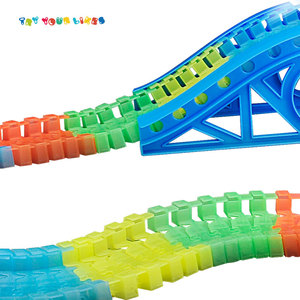 Pista de Carreras Luminosa de Alta Calidad EPT Toys, 120 Piezas, Pista de Juguetes con Ranuras <span class=keywords><strong>Luminosas</strong></span> - Product Image 3