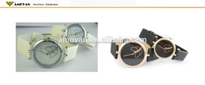 de moda reloj curren nuevo diseño de la mariposa reloj par personalizada reloj de cuarzo reloj - Product Image 3
