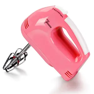 Elektrische Küche rosa Handmixer sieben Geschwindigkeiten Großhandel Fabrik Eierkuchen-Mixer Lebensmittelmixer gute Qualität