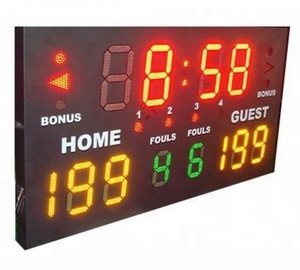 7 segment ld basketball scoreboard remote digital sign