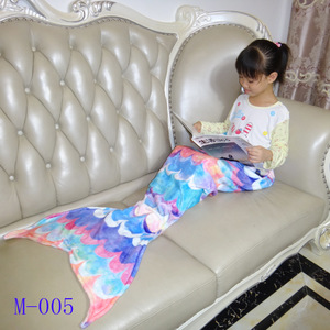 Niños adulto Toalla de playa manta de cola de sirena manta de lana - Product Image 1