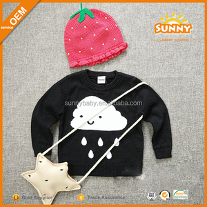 Bebé Suéter Tejido Patrón Nube 100% Jersey de Algodón - Product Image 1