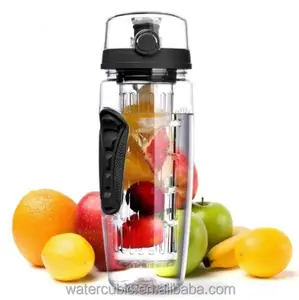 Chanh Nước Trái Cây Nước Trái Cây Chai Infuser Drinkware Đối Với Ngoài Trời Di Động Shaker Thể Thao Chai BPA Free Nắp Nắp Chống Rò Rỉ 960ML 32Oz