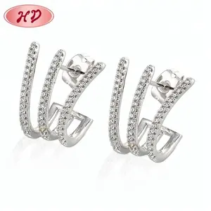 Turkish Fashion Silver Color Stud Earrings For Women