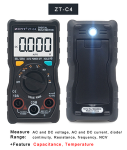 Xách Tay điện dung Tester zoyi ztc4 Palm Kích thước kỹ thuật số vạn năng với đèn nền - Product Image 4