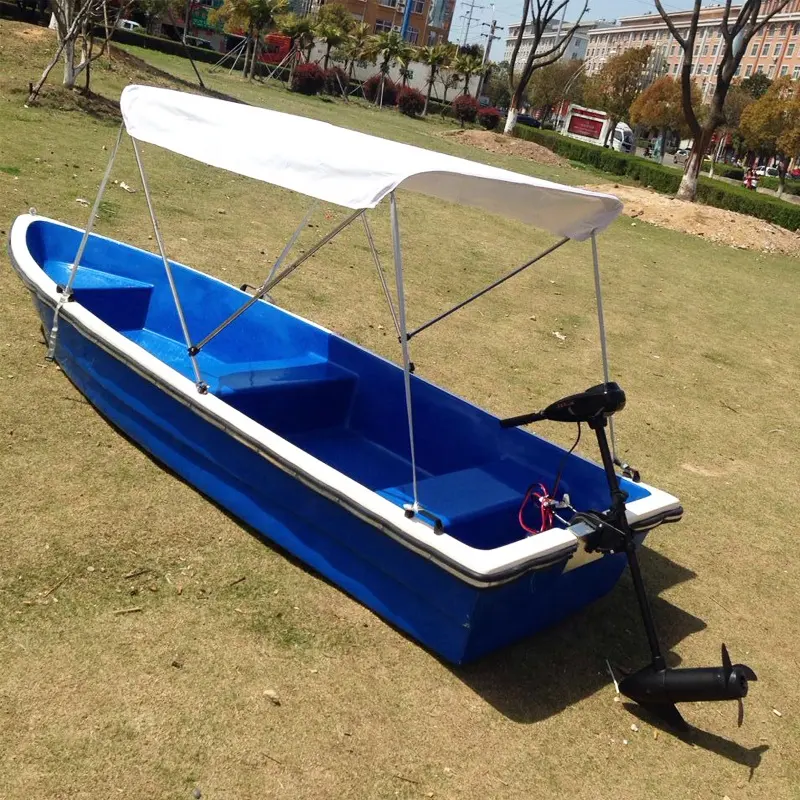4M Blue Cheap Small Fishing Boat Fiberglass Fishing Boat Hulls for Sale