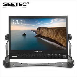 SEETEC Monitor Siaran Input HDMI SDI, Dimensi Layar 13 Inci