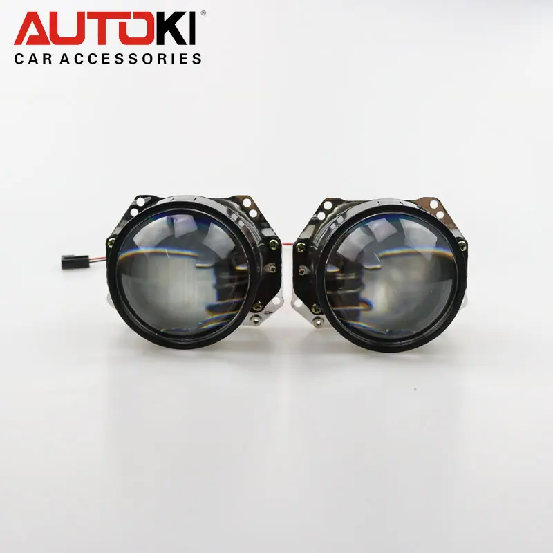 Autoki 3.0 Inch D2S Bóng Đèn Bi-xenon Ống Kính Máy Chiếu Trang Bị Thêm Đèn Pha H4