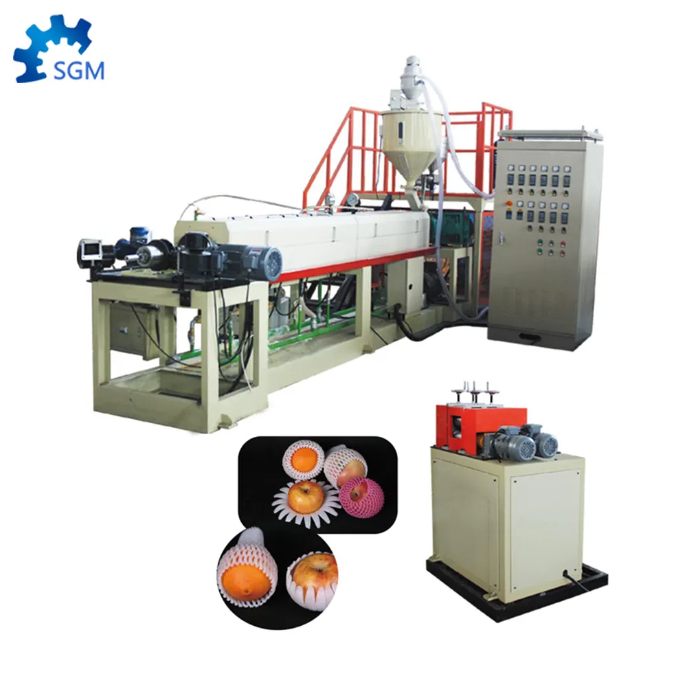 Fruit and precise instrument Protection Cover EPE Foam Net Extrusion Line